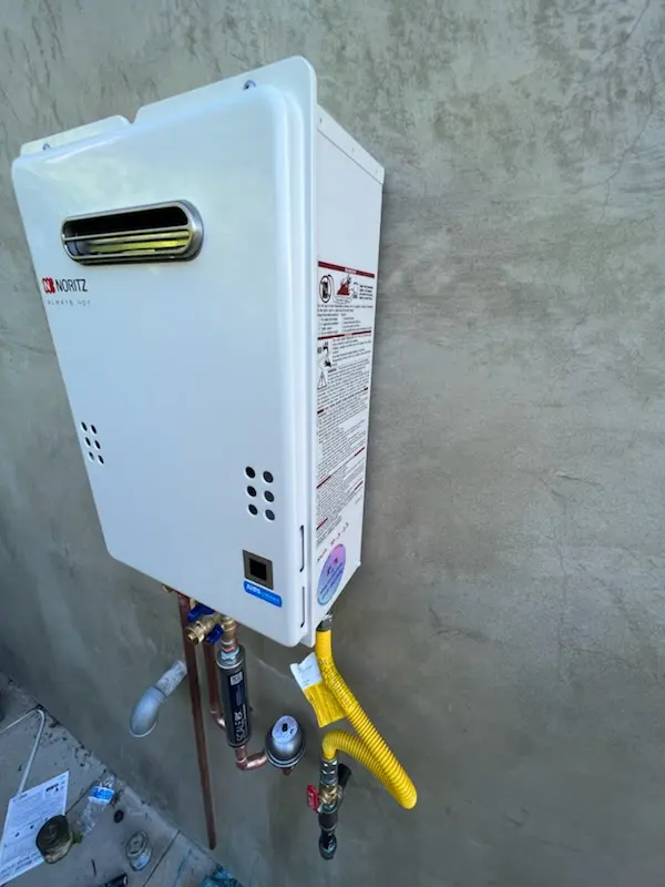 Tankless water heater installation for Ashton homes